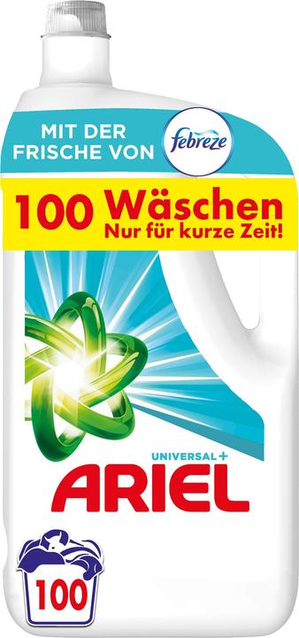 Ariel Universel + (100 Cycles de lavage, Lessive liquide)