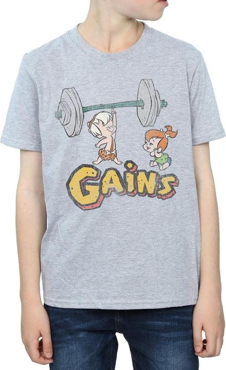 Actual product image The Flintstones Boys Bam Bam Gains Distressed T-Shirt (152, 158)