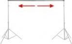 Actual product image Walimex Telescopic background rod (224 cm, 60 cm)