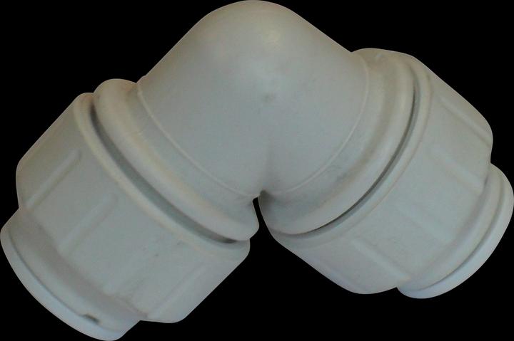 Speedfit Winkel 90° POM 22 mm Einsteck 12bar Weiss DVGW/KIWA/WRAS