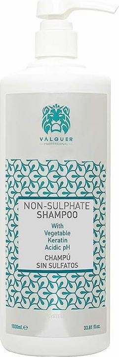 Valquer Válquer Profesional Sulfate-Free Shampoo for Sensitive Scalp with Plant Keratin and Vitamin E 1000ml (1000 ml, Flüssiges Shampoo)
