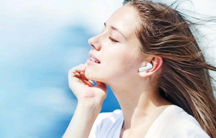 Actual product image Haylou Moripods ANC TWS earphones (white) (ANC, 9 h, Wireless)