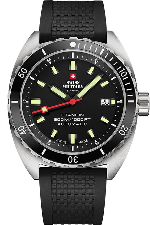 Produktbild Swiss Military SMA34100.06 Diver Titanium Automatik 42mm 30ATM (Taucheruhr, 42 mm)