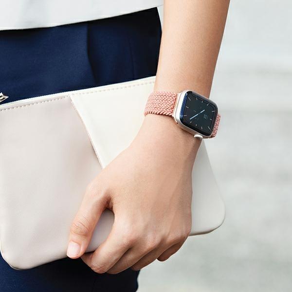 Immagine prodotto Uniq Bracciale Aspen Bracciale Apple Watch 40 38mm Rose Raisin (Alta qualità, Tessuto elastico realizzato con filati di poliestere)