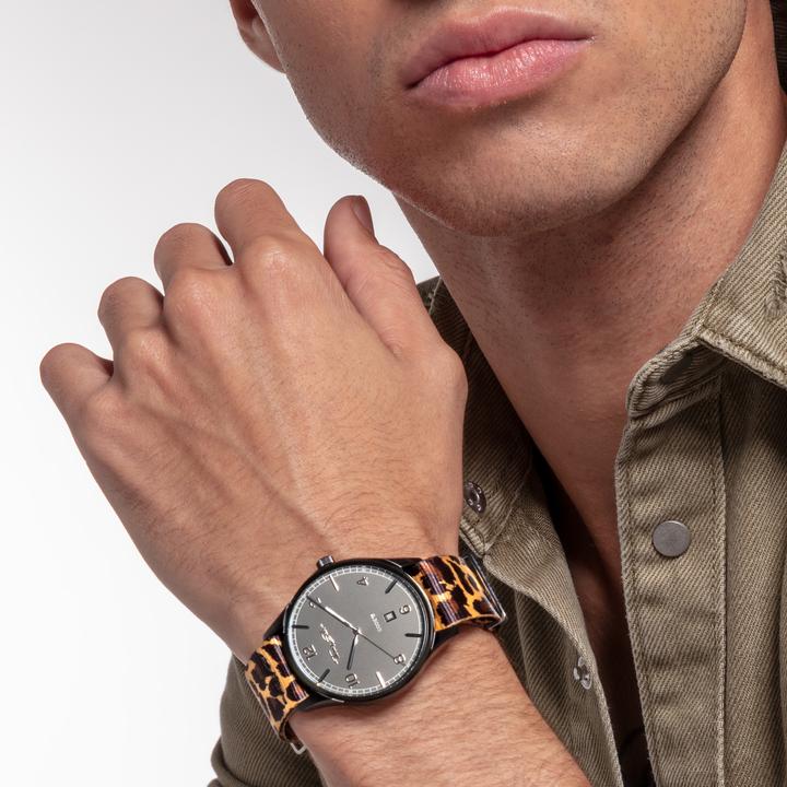 Actual product image Thomas Sabo Watch Strap Code TS Nato Animal Print (20 mm, Textile (Natoband))