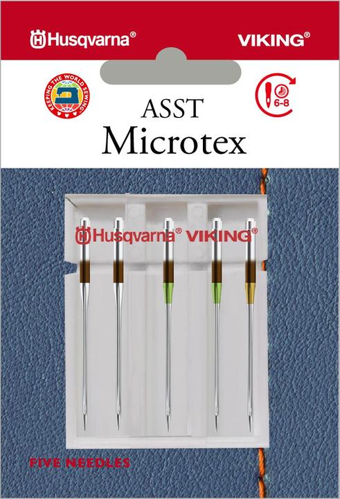 Image du produit Husqvarna Aiguille Microtex, assortiment, 5 aiguilles