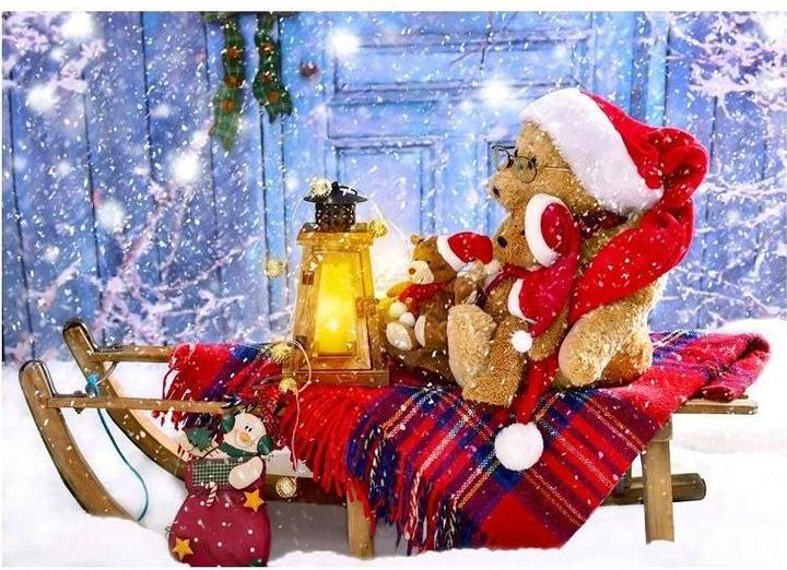 Image du produit Enjoy Puzzle ENJOY-1269 - Nounours avec bonnets de Père Noël, puzzle, 1000 pièces (1000 pièces)