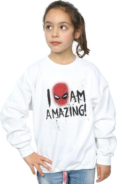 Produktbild SpiderMan I Am Amazing Sweatshirt Mädchen (140, 146)
