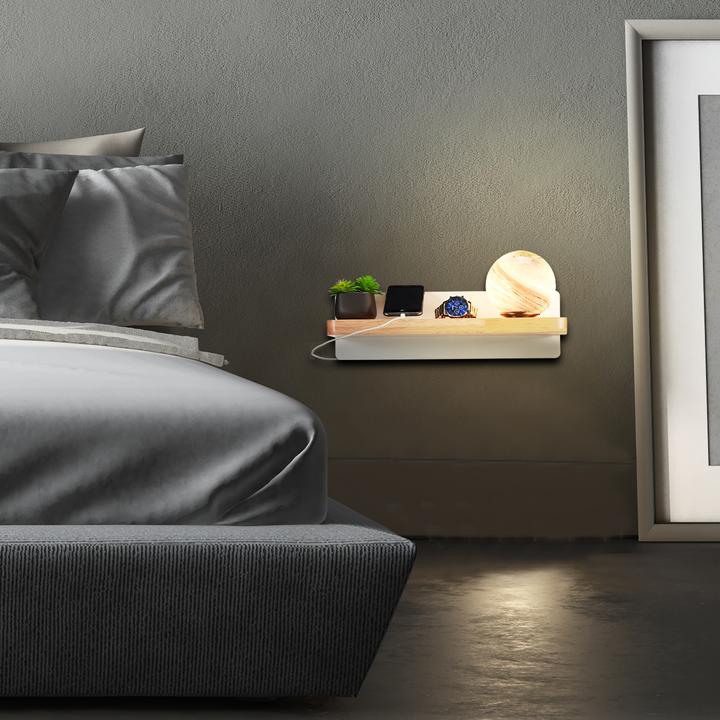 Actual product image Relaxdays Wall shelf illuminated (40 x 17 x 18.5 cm)