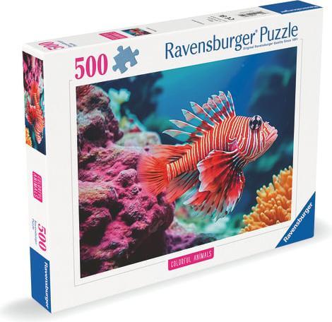 Produktbild Ravensburger Puzzle 12001334, Colorful Animals - Rotfeuerfisch - 500 Teile Puzzle für Erwachsene (500 Teile)