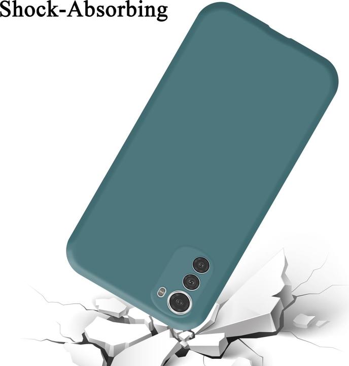 Productafbeelding Cadorabo TPU Liquid Silicone Hoesje Cover voor Motorola MOTO E32 4G / E32S (Motorola Moto E32s)