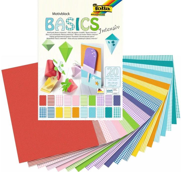 Image du produit Folia Bloc de motifs (270 g/m², 20 x)