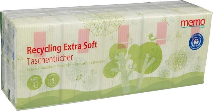 Actual product image Memo Paris Handkerchiefs Recycling Extra Soft H1055 4lg. 15x10pcs.