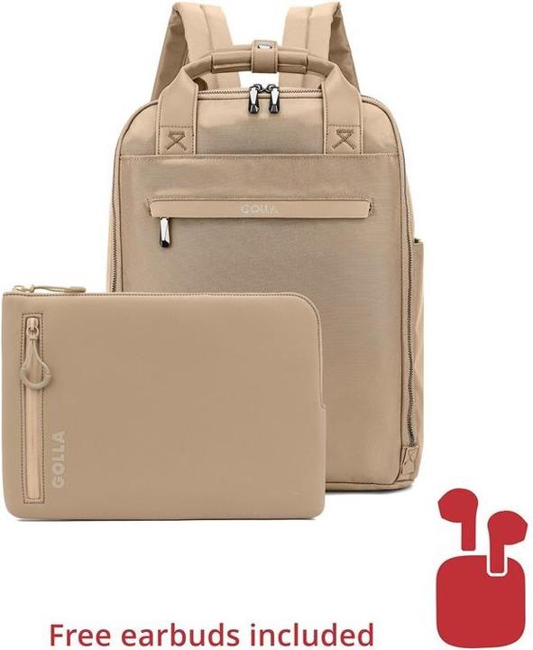 Produktbild Golla Set aus Rucksack und Laptop-Sleeve 13 Zoll, Coffee