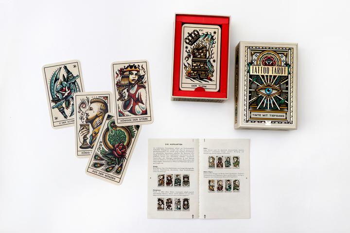 Produktbild Kartenspiel Tattoo Tarot - Tinte mit Tiefgang