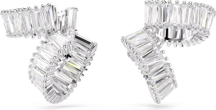 Produktbild Swarovski x Ariana Grande Ohrspangen Baguette Schliff Weiss Rhodiniert (Swarovski Metall)