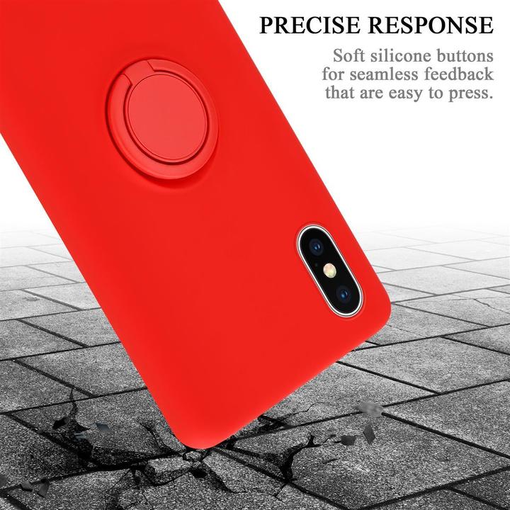 Productafbeelding Cadorabo TPU Vloeibare Ring Silicone Hoesje (Apple iPhone XS Max)