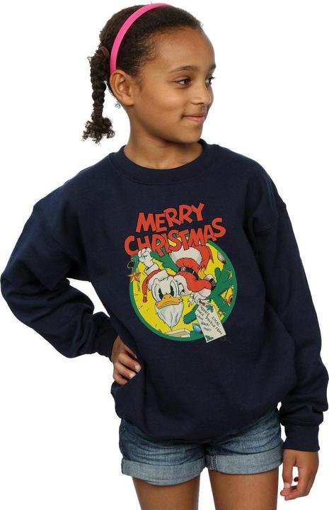 Produktbild Disney Donald Duck Merry Christmas Sweatshirt Mädchen (140, 146)