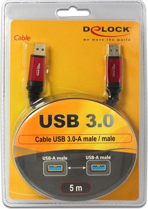 Image du produit Delock Câble USB3.0, A mâle vers A mâle (5 m, USB 3.0)
