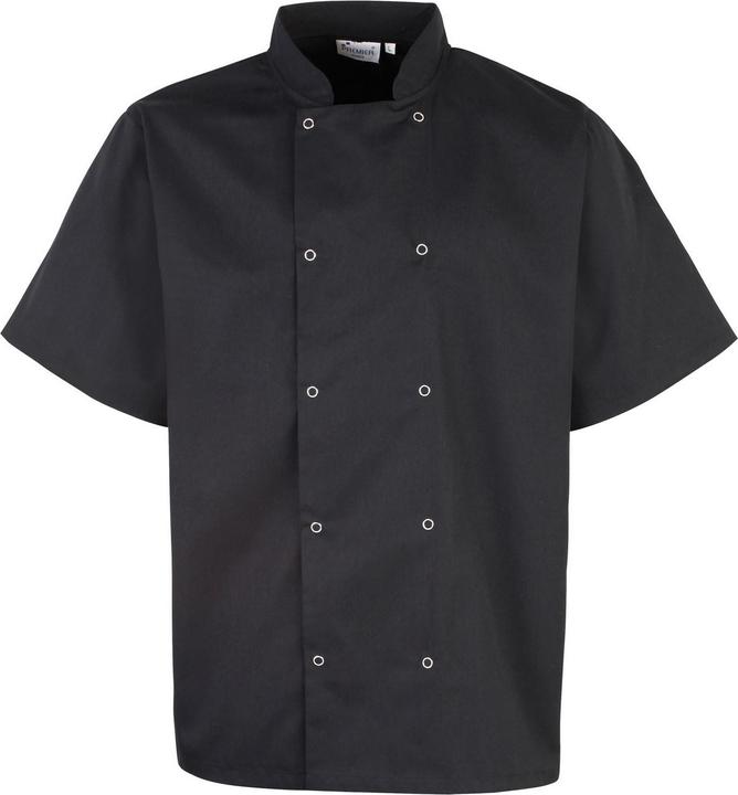 Produktbild Premier Kochjacke Kurzarm mit Druckknöpfen (10, 11, 12, 13, 14, 15, 16, 17, 18, 19, 20, XS, S, M, L, XL, XXL, 3XL, 4XL, 5XL, 6XL, 7XL, 9XL, 8XL)