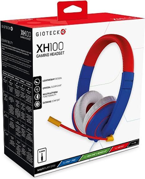 Actual product image Gioteck XH-100S Wired Stereo Headset (Blue/Red) (Cable)