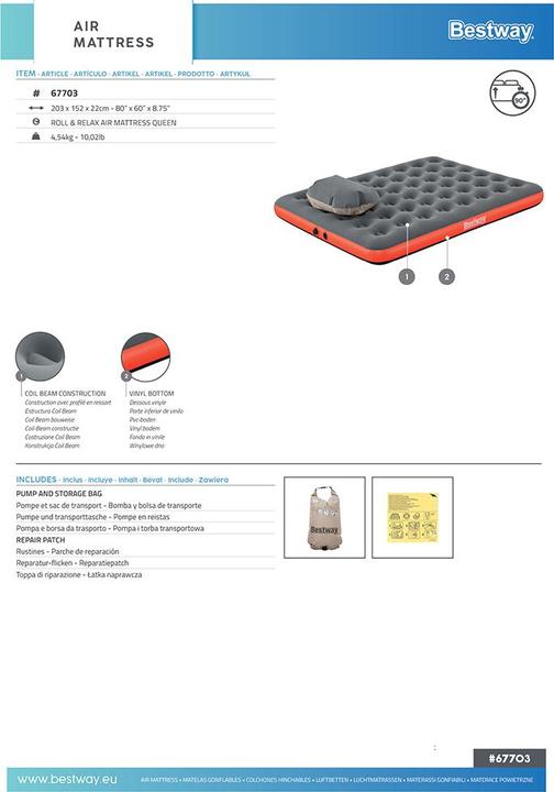 Immagine prodotto Bestway Materasso ad aria