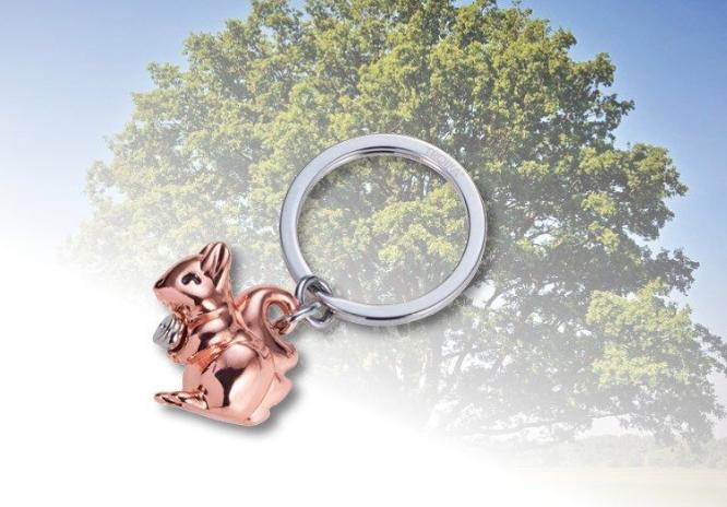 Immagine prodotto Troika Portachiavi Cuckold grigio lucido/oro rosa