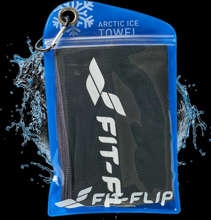 Produktbild Fit-Flip Airflip Towel Kühlhandtuch Mikrofaser mit Tasche 100x30cm (100 x 30 cm)