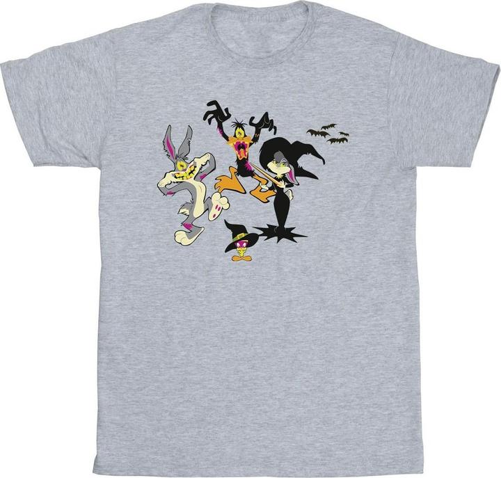 Actual product image Looney Tunes Girls Halloween Friends Cotton T-Shirt (152, 158)