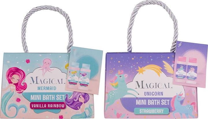 Accentra Badeset MAGICAL UNICORN & MERMAID in Geschenktasche (Haarpflege set)