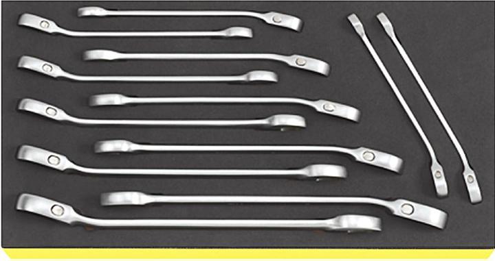 Image du produit Stahlwille 96830649 - Clés mixtes à cliquet OPEN-RATCH en TCS. 12 pièces