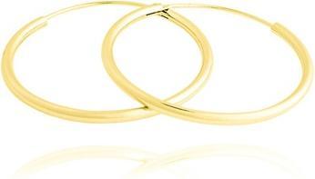 Produktbild JVD Ageless Gold Plated Hoop Earrings SVLE0208XD5GO - Diameter: 5 cm