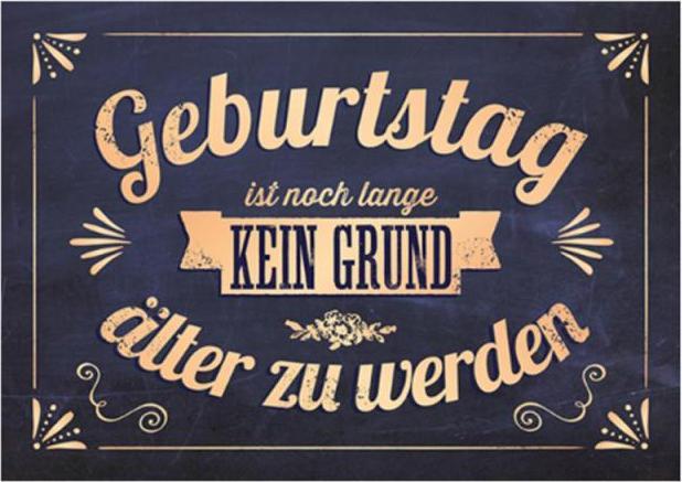 Produktbild Postkarte Vintage Art Geburtstag ist noch lange