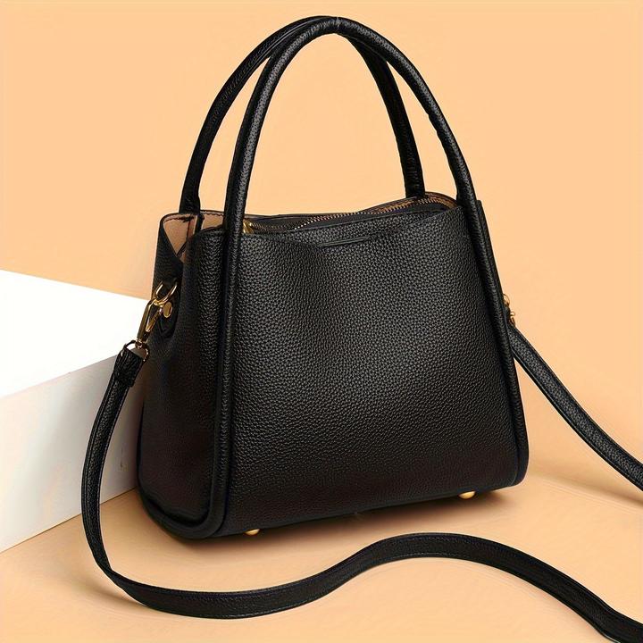 Only-Bags.Store Borsa a secchiello chic a tinta unita - Borsa versatile a tracolla e crossbody con tracolla