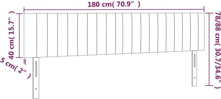 Actual product image VidaXL Carolin (180 x 5 x 88 cm)