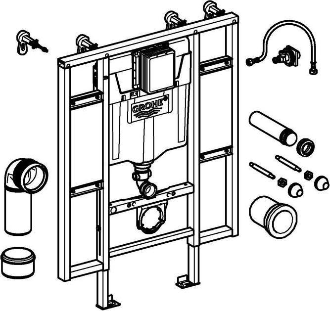 Produktbild Grohe WC-Element RAPID SL behindertengerecht Spülkasten GD 2
