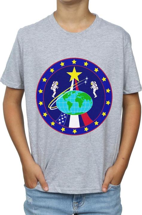 Actual product image Nasa Boys Classic Globe Astronauts T-Shirt (140, 146)