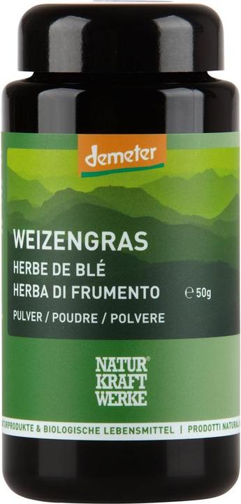Actual product image NaturKraftWerke Wheatgrass powder Demeter (1 Piece, Powder, 50 g)