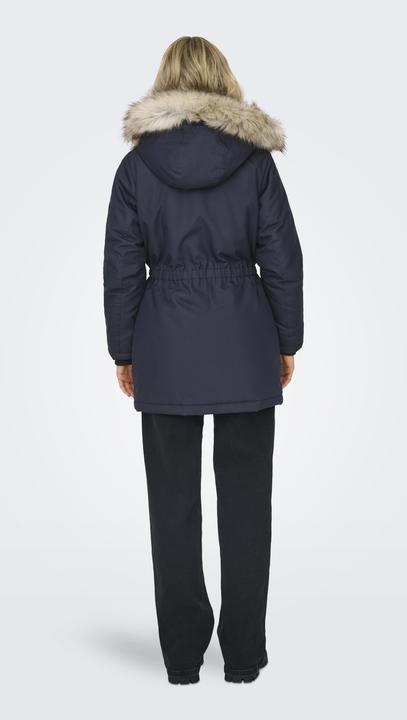 Image du produit Only Capuche avec bord en fausse fourrure amovible Poignets côtelés Parka Longue parka (S)