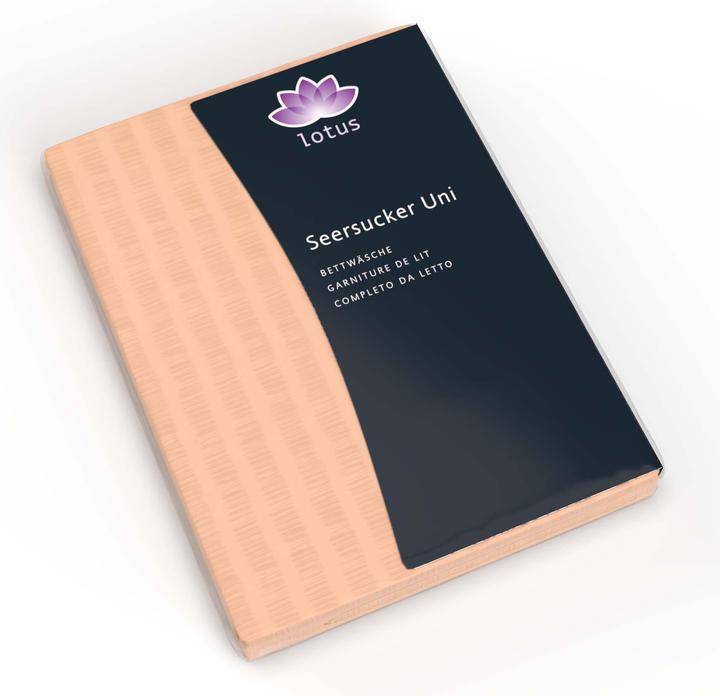 Produktbild Lotus Bettwaren Bettwäsche Satin Seersucker uni (Kopfkissenbezug, 50 x 70 cm)