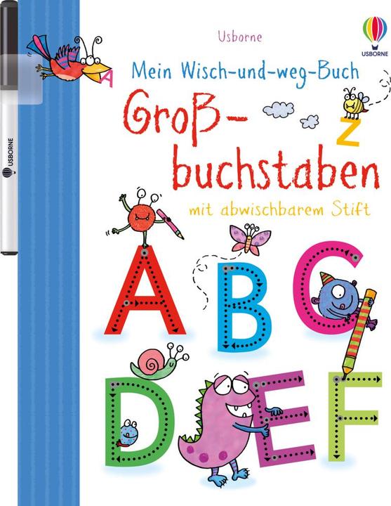 Mein Wisch-und-weg-Buch: Grossbuchstaben (Deutsch, Jessica Greenwell, 2016)