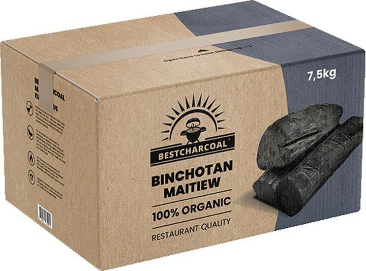 Actual product image Bestcharcoal - Charcoal - Binchotan - MAIEGW - COAL - BBQ - 7.5 kg (7.50 kg)