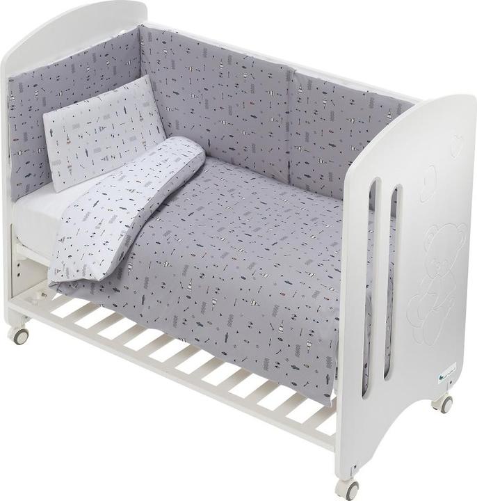 Immagine prodotto Interbaby SET 3 PEZZI. PER LETTINO GRANDE 70X140: PIUMONE+NIDO+CUSCINO - JERSEY - GRIGIO (70 x 140 cm)