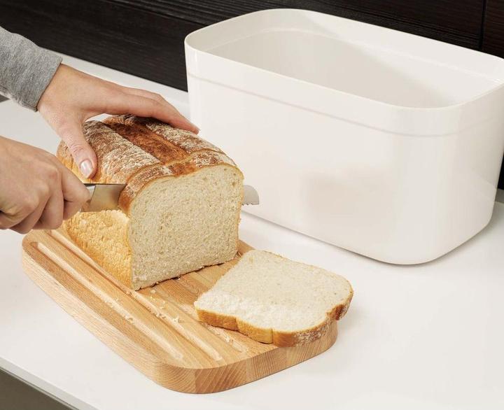 Produktbild Joseph Joseph Brotbox Polypropylen/Bambus, weiss, 37x18x22 cm