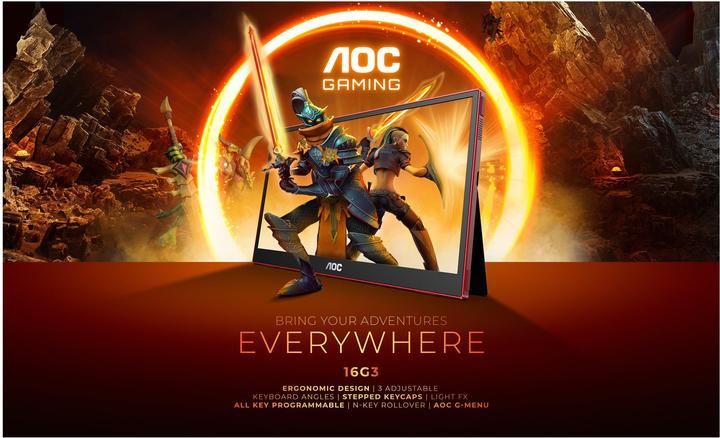 Actual product image AOC 16G3 - Portable Display (1920 x 1080 pixels, 15.60")