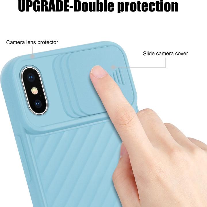 Immagine prodotto Cadorabo Cover in TPU con protezione della fotocamera (Apple iPhone XS Max)