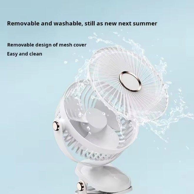 Produktbild MU Classic 6 Zoll Ventilator mit 5 Gewschwindigkeitsstufen und 1200mAh Akku (45 dB)