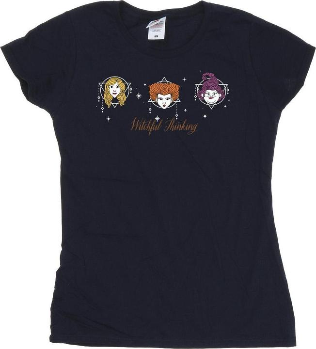 Actual product image Disney Womens/Ladies Hocus Pocus Witchful Thinking Cotton T-Shirt (S)