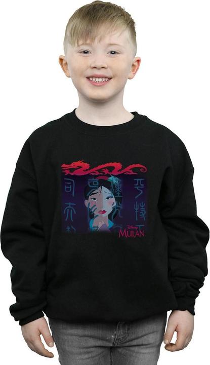 Actual product image Disney Boys Mulan Geisha Face Sweatshirt (152, 158)