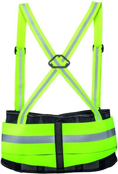 Actual product image Kneetek High-Vis back support belt, yellow, type: XL